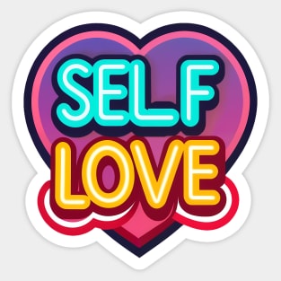 Self Love Vibrant Sticker